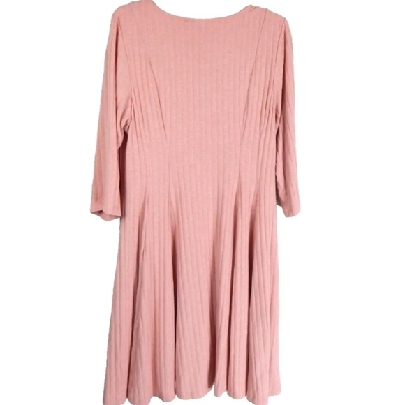 Torrid Mini Hacci Skater Dress Pink - Picture 3 of 4